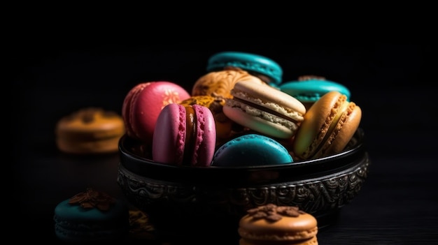 Assorted macarons