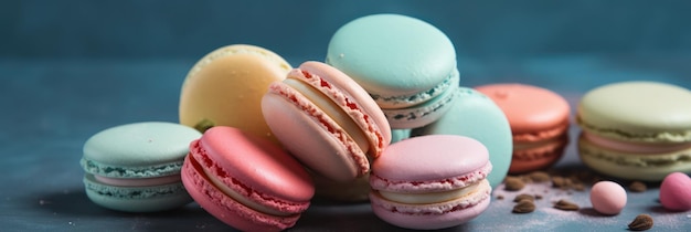 Assorted macarons