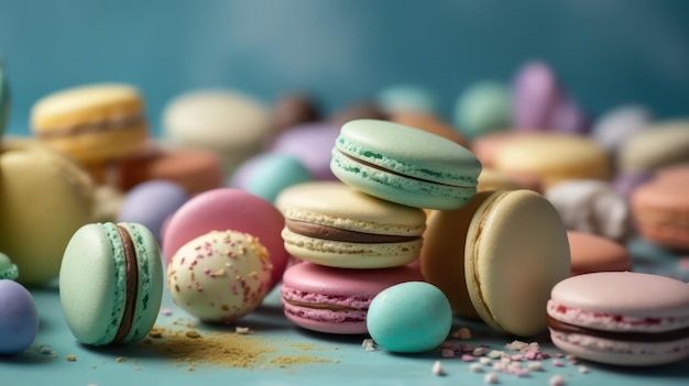 Assorted macarons