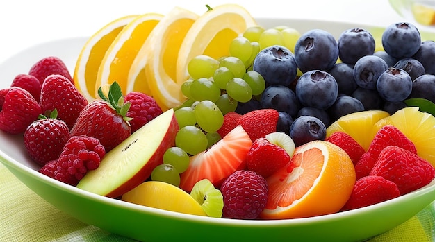 Assorted and mixed fruits