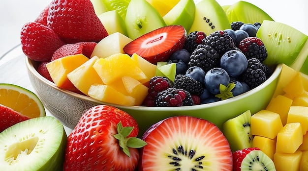 Assorted and mixed fruits