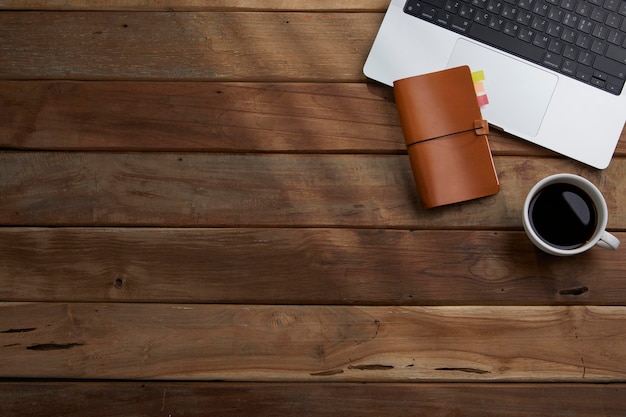 Assorted office supplies on the desk