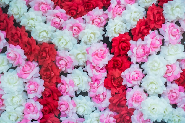 Assorted roses background