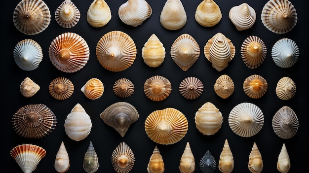 Assorted Seashells Showcase