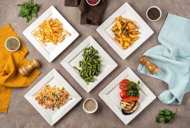 Assorted side dishes on the table