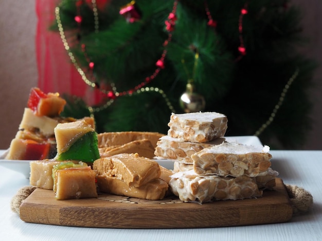 Assorted Spanish New Year's sweets