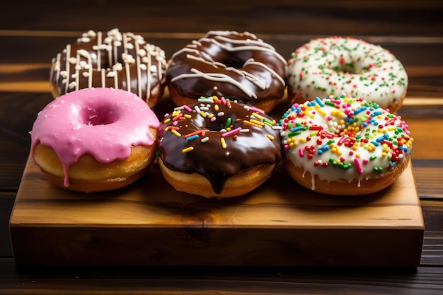 Assorted sweet donuts