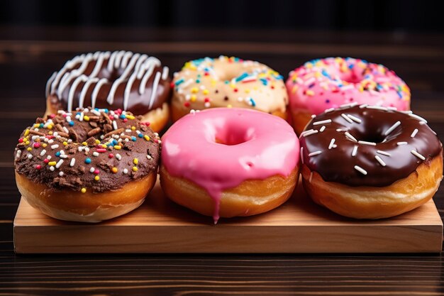 Assorted sweet donuts