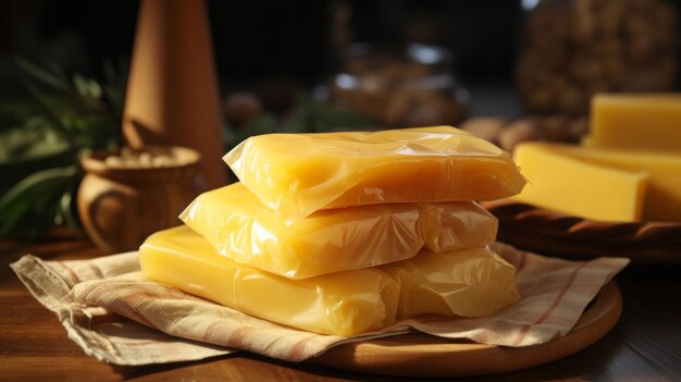 Assorted Types of Soap on a Wooden Table