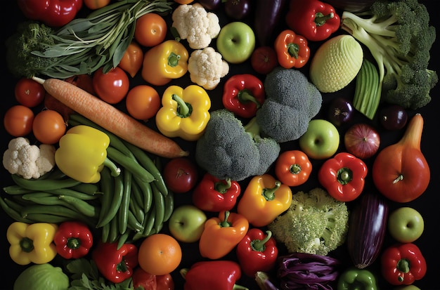 Фотография еды из овощей ассорти