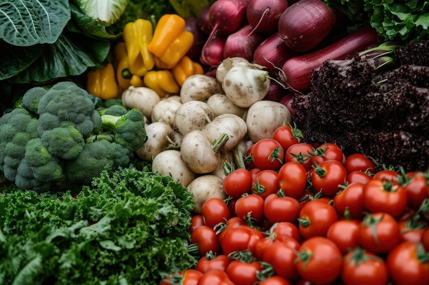 Assorted Vegetables on Table