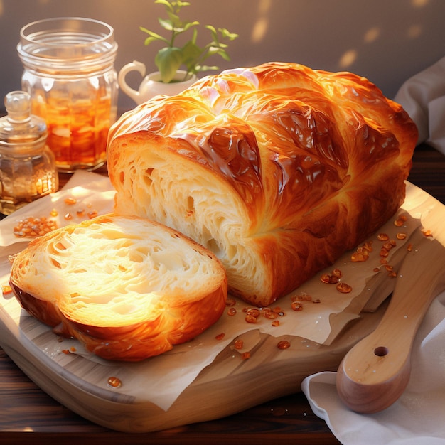 assortment of baked bread