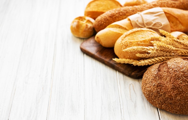 Assortment of baked bread