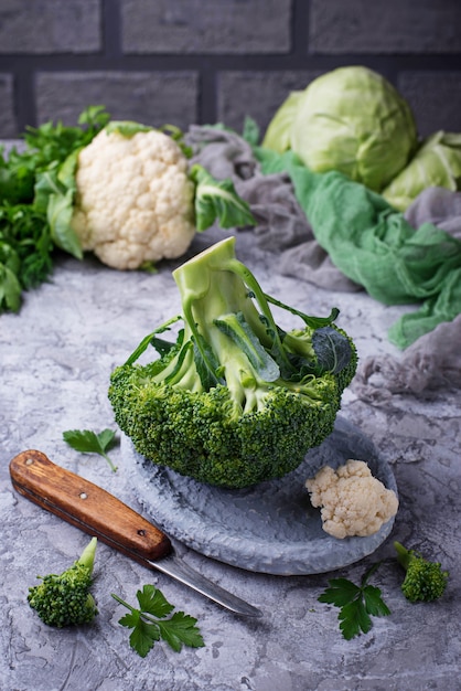 Assortment of cabbages