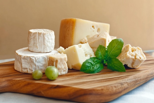 assortment of cheese