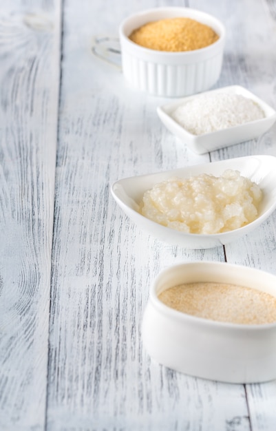 Assortment of coconut food