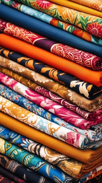 assortment of colorful fabrics