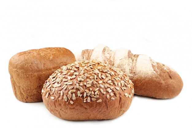 Assortment of different types of bread