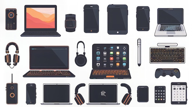 Assortment of Electronic Gadgets