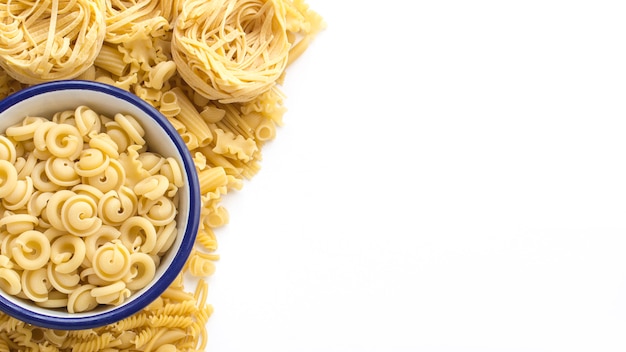 Assortment of fresh Italian pasta	