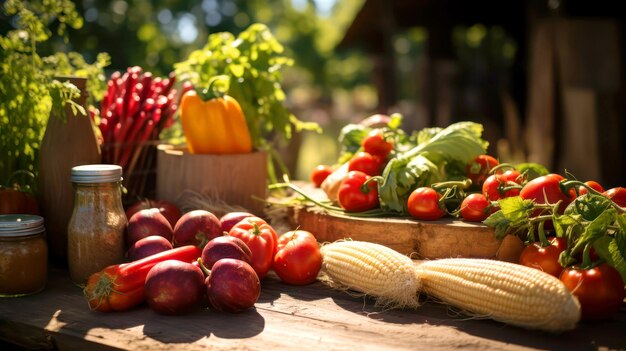 Photo assortment of fresh vegetables