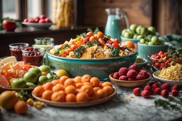 assortment of frozen food on the table