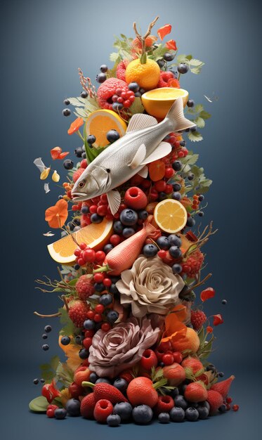 Foto assortimento di alimenti sani per un'alimentazione pulita uhd wallpaper