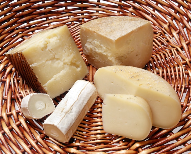 Assortment of Italian cheeses