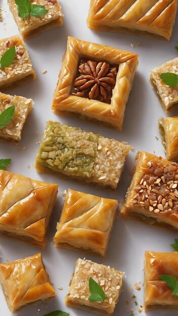 Assortment of ramadan dessert baklava