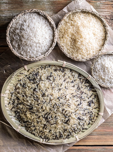 Assortment of rice