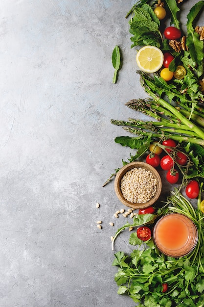 assortment of vegetarian food ingredients