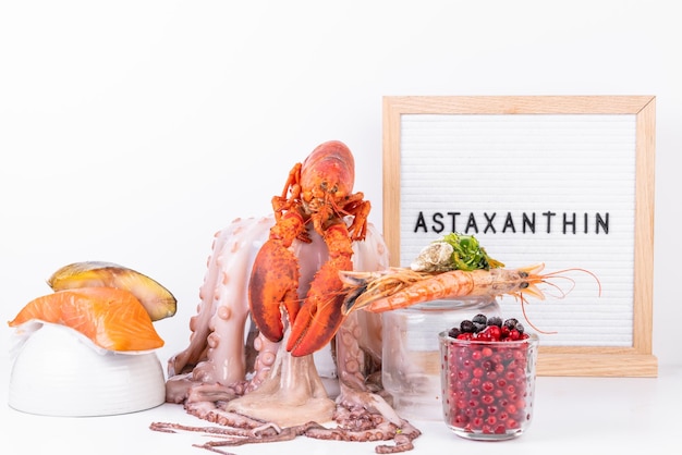 Продукты Astaxanthin Healthy Nutrition, богатые йодом и антиоксидантами омега-3