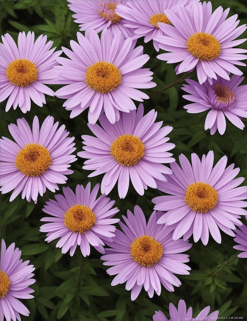 Aster bloemen afbeelding gegenereerd met behulp van AI