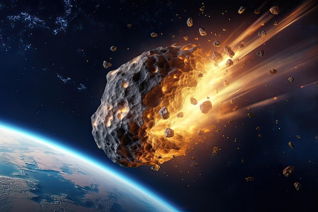 Asteroid Approaching Earth Crisis of Impending Impact