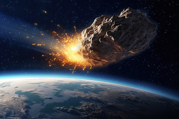 Asteroid Approaching Earth Crisis of Impending Impact