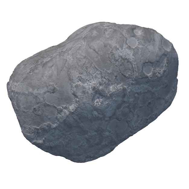 Asteroid Isolated 3D render