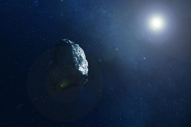 小行星在太空照片元素这张照片由美国宇航局的高质量的照片