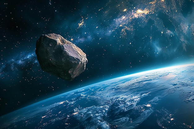 Asteroid in the space