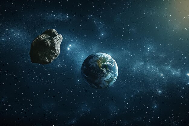 Asteroid in the space