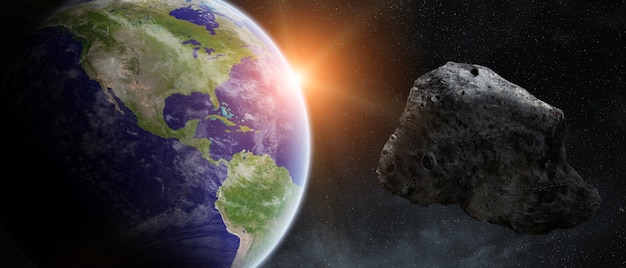 Asteroids threat over planet earth