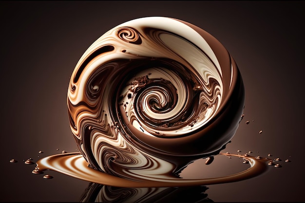 Astonishing chocolate swirl