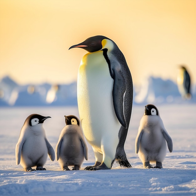 Astonishing Wallpaper Majestic Parade of Emperor Penguins