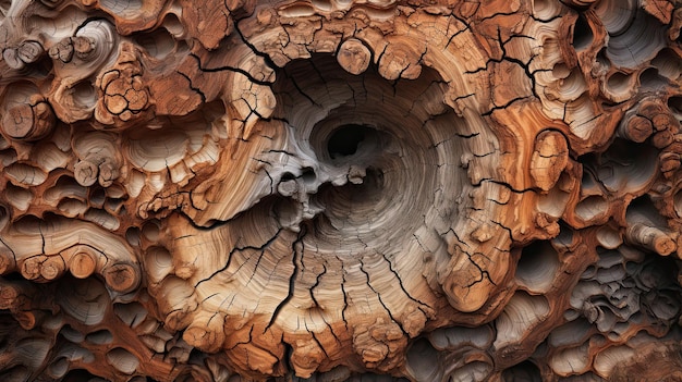 驚くほど詳細な木の幹の質感のキャプチャ