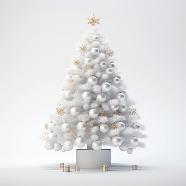 Astounding Photorealistic Christmas Tree Immaculate Detail and Ultrarealism in Octane Render