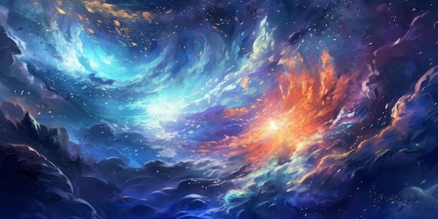 Astral concept wallpaper generative AI