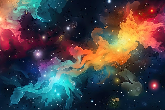 astral wallpaper with a cosmic theme Generative Ai