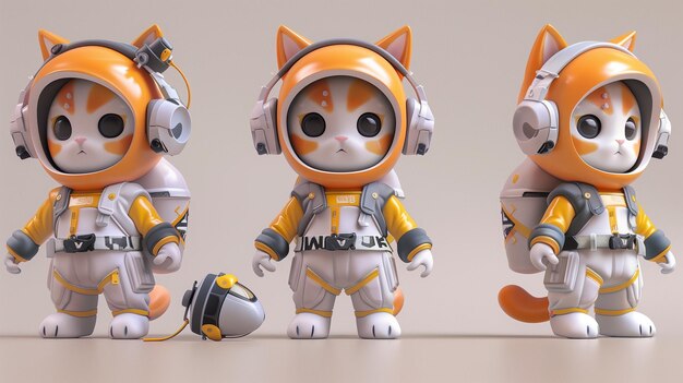 AstroKitty Full Body Views of Cute Kitten in Tech Gear
