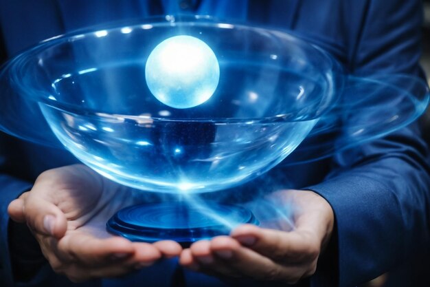 Astrological background crystal ball with predictions horoscope of the stars fortune telling and