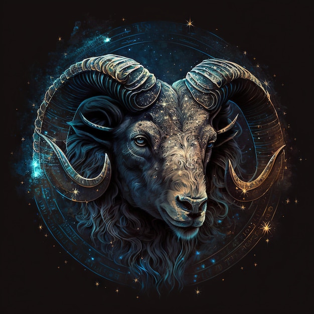 Premium Photo | Astrological zodiac signs of aries, aries horoscope