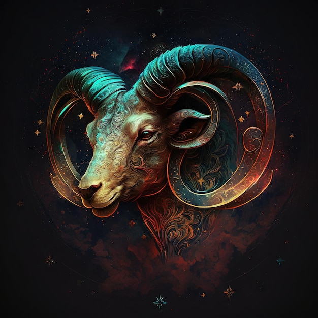 Photo astrological zodiac signs of aries, aries horoscope